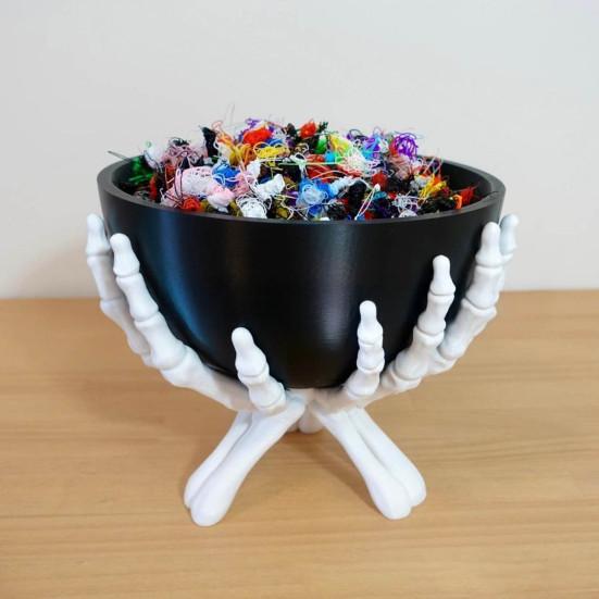 Skeleton Hand Bowl Removable Black Bowl Multifunctional Gothic Decoration Horror
