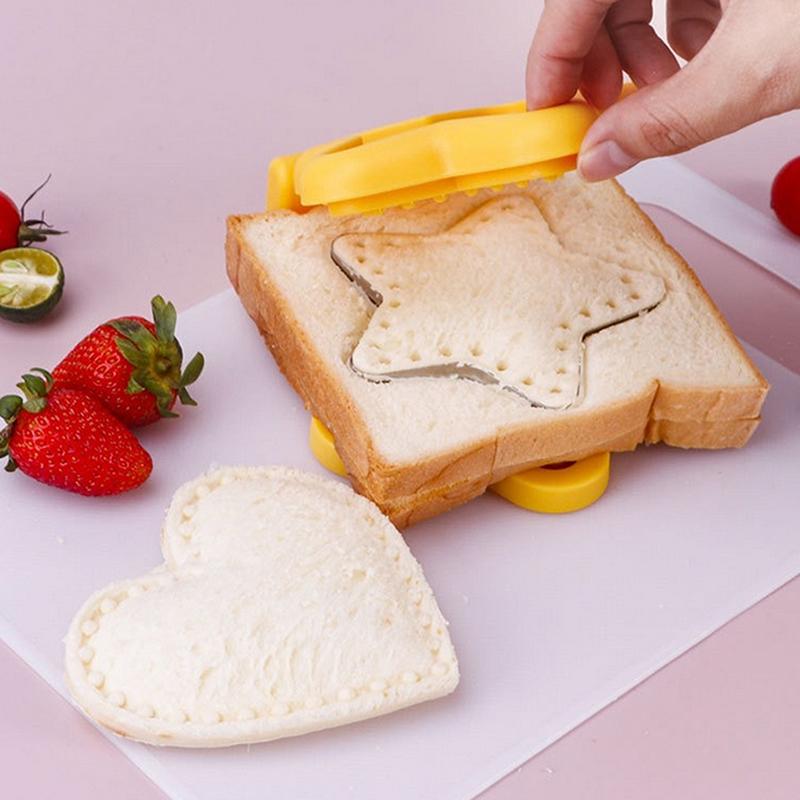 Sandwich Cutter And Sealer Flip Sandwich Cutting Tool For Kids Lunch Stainless Steel Blade Sandwich Bread Toast Mold