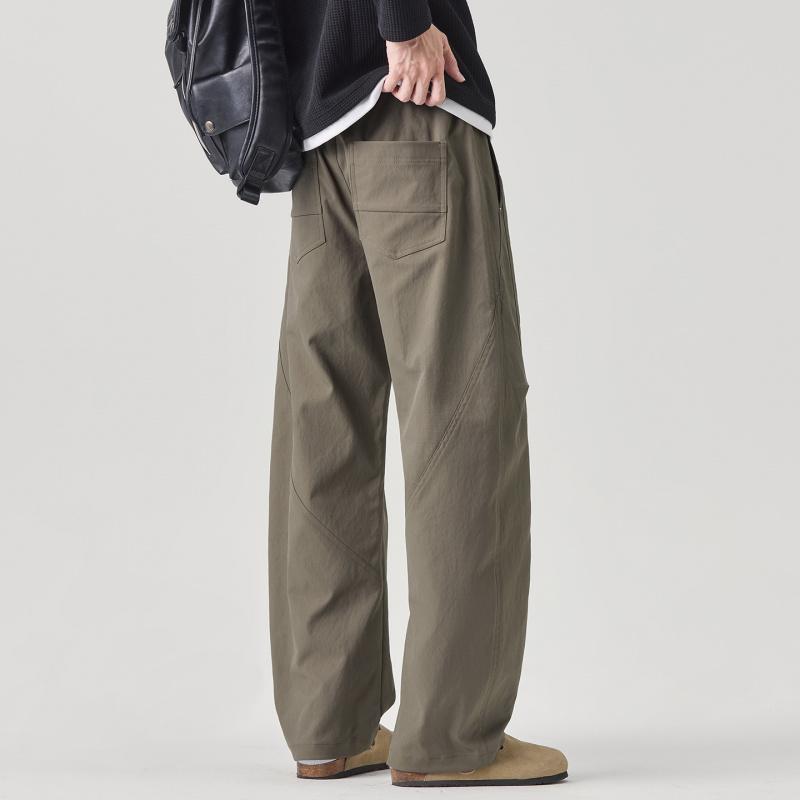 Full Elastic Waist Casual Pants for Men, 2026 New Trendy Wide-leg Straight Loose Versatile Work Pants
