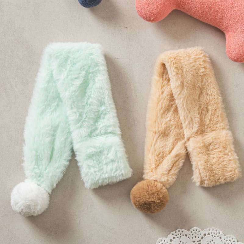 [Haustier] Pom Pom Pelzschal Mint