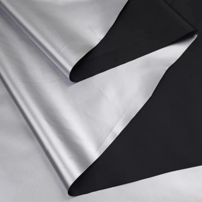 210D Silver Coated Cloth Sunscreen Thin Oxford Waterproof Fabric 180T Black Glue By The Meter for Raincoat Umbrella Tent Sewing