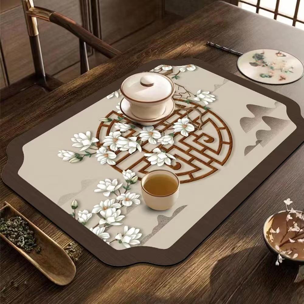 Быстросохнущий диатомовый иловый коврик для посуды, впитывающий коврик для сушки посуды, быстросохнущий дренажный коврик для кофемашины 30*40cm