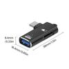 Aluminum USB Type C Data Link Small Storage Card Reader USB Rapid Processor For Camera Laptop Phone Tablet And Computer