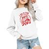 Kids' Fashion Loose-Fit Casual Long-Sleeve Christmas Print Oversized Crewneck Sweatshirt