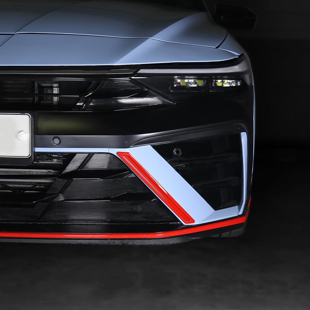 Red Front Bumper Decorative Strip For Hyundai Elantra CN7 N/CN7-line 2026 2026 Exterior Styling Decoration Accessories
