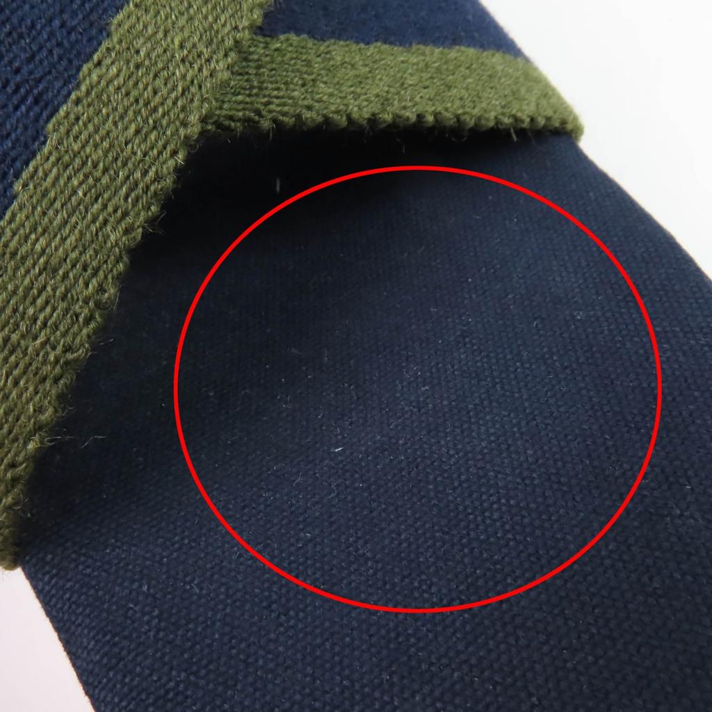 Hermes Sandals Fool Toe Canvas Wood Navy Canvas Women 36 Used