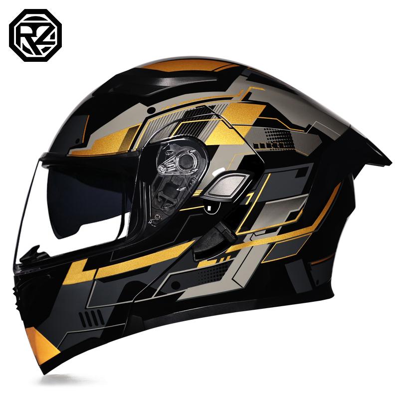 Motorcycle helmets Double Visors Modular Flip Up helmet DOT approved Full face casque moto racing Motocross helmet