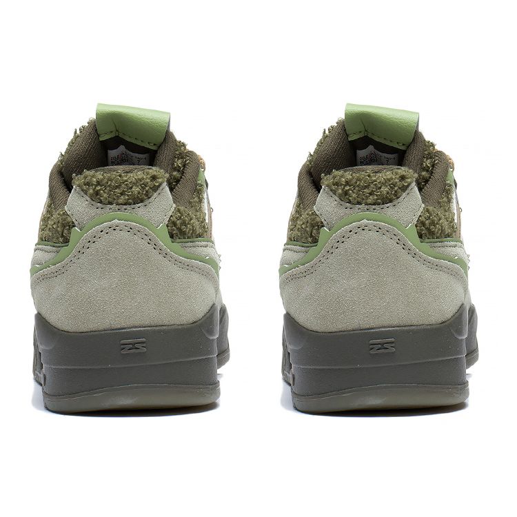 Li-Ning Light Blue Fabric Leather Wear-Resistant Casual Non-Slip Shock Absorbing Low-Top Skate Shoes Unisex Sneakers Green AGCS427-3
