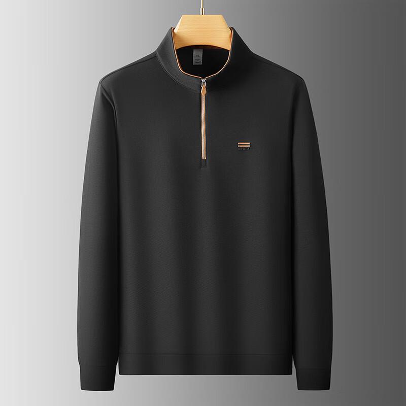 Debinze Men's Half-Zip Stand Collar Plus Size Sweatshirt