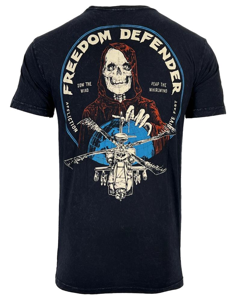 

Байкерская футболка унисекс Affliction Fd Whirlwind Skull