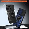 Magnetic Case For Honor X6c 4G / X5b / X5b Plus Ring Holder Foldable Kickstand TPU PC Phone Cover with Camera Lens Slider