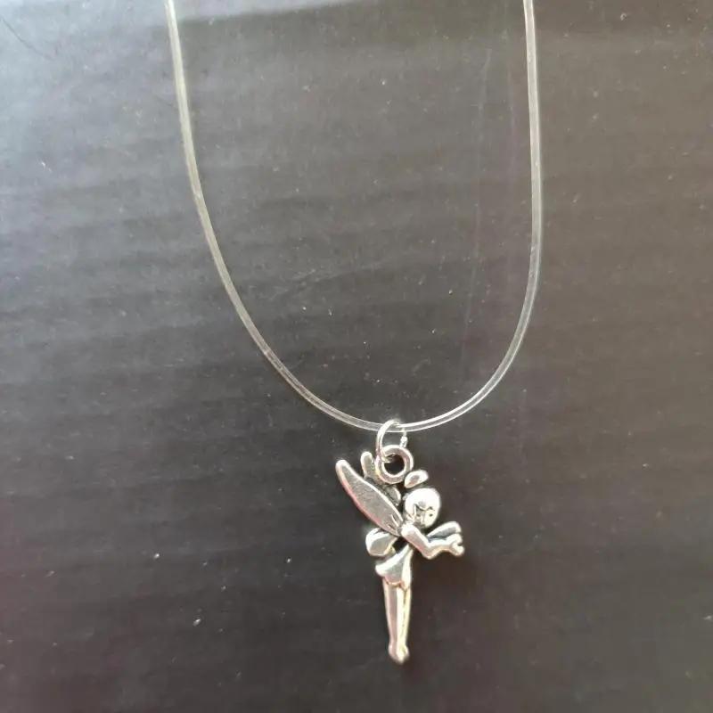 5 Colors Dazzling Zircon Necklace Invisible Transparent Fishing Line Simple Pendant Necklace Jewelry For Women Pearl Jewelry