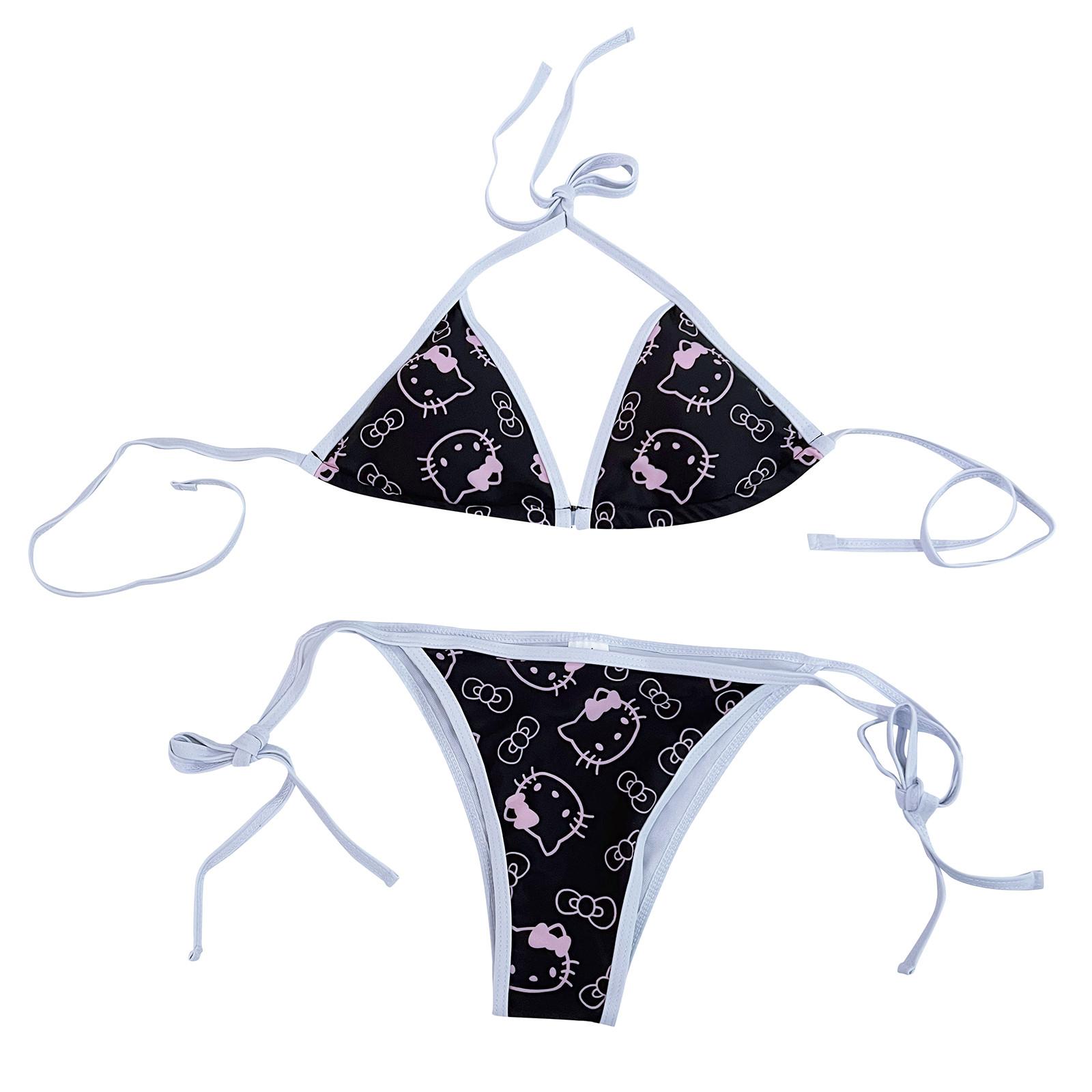 

Женский купальник из двух частей, купальник на бретельках, цельный купальник с открытой спиной, жилет с нижним бельем, тонкий однотонный комплект купальника в полоску M