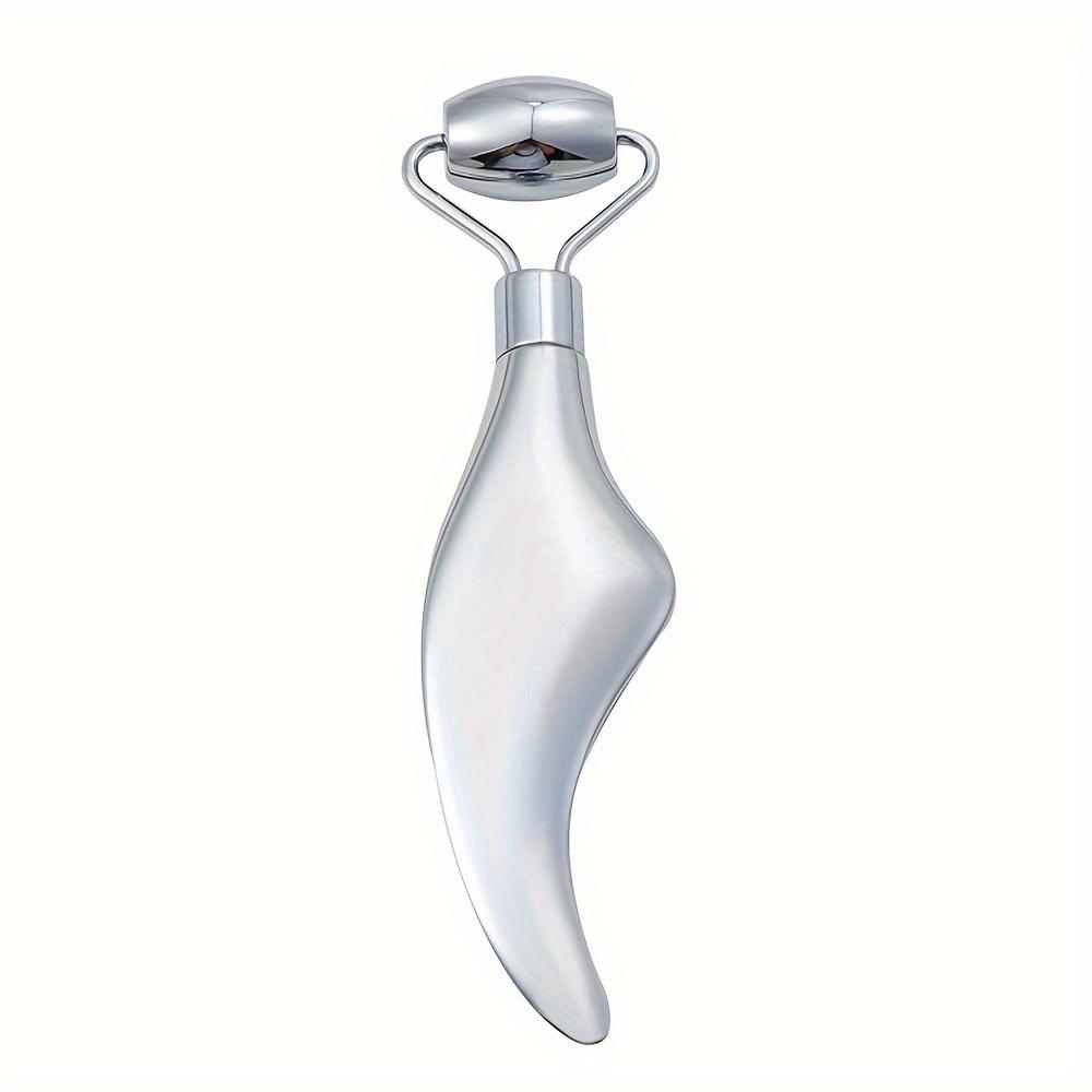 Gua Sha Facial Tools Face Roller Massage Skin & Stainless Steel Gua Sha 2-in-1 Suitable for Daily Skin Care of Body Face Neck