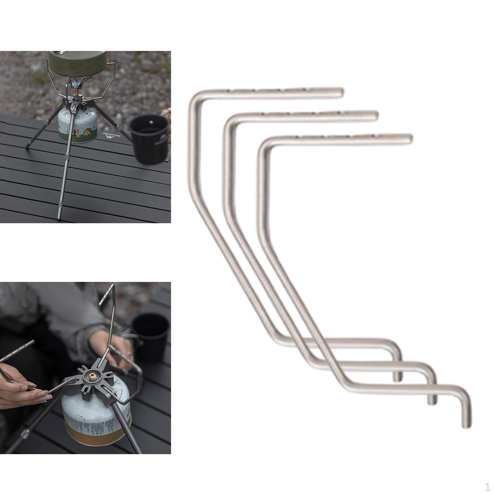 

Support Stand Cooking Stand, Stable Windproof Foldable Outdoor Gear for Hiking Accessories, Stand Accessories