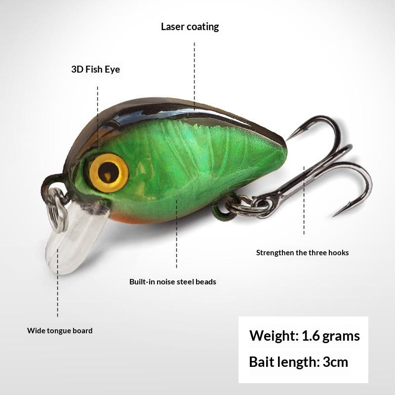 5.8Cm 6G Fishing Lures Sinking Micro Minnow Wobbler Artificial Hard Bait Fishing Accessories Mini Stream Bass Bait