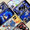 Game Sonic Movie Anime Phone Case For Iphone 17 16 15 14 13 12 11 Pro Max Plus Black Shell Cover Case