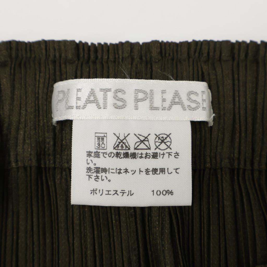 PLEATS PLEASE PP81-JG206 18Stainless Steel Khaki Skirt Skirt 1 khakiUsed