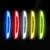 4Pcs New Alarm Protector Car Reflective Strips Anti-Collision Safety Warning Door Sticker