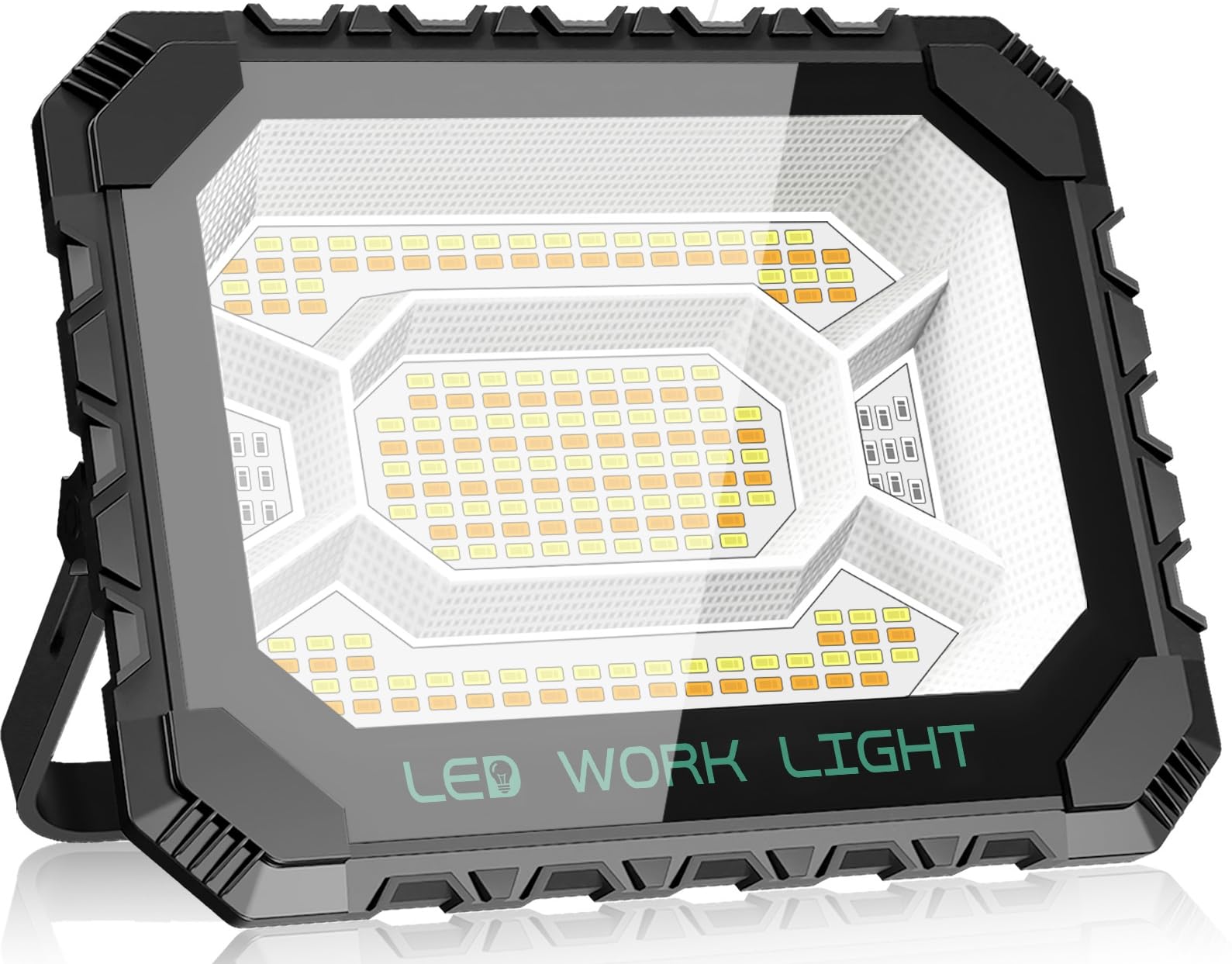 

SUKITEN Rechargeable LED Floodlight [2025 Winter Improved Model] 200W Outdoor Work Light, Ultra Bright, 16000mAH Large Capacity, 16000lm, 5 Lighting