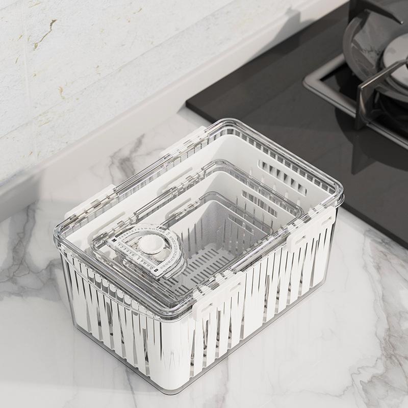 Küche Verdickt Kühlschrank Lagerung Box Transparent Versiegelt Lebensmittel Grade Kühlschrank Organizer Lebensmittel Lagerung Container Frische Gemüse