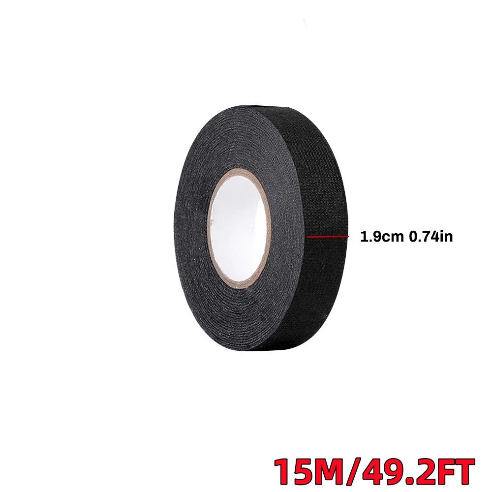 Automobilová tkanina Páska svazku vodičů Tepelná odolnost Vodotěsná Izolační Elektrická páska Černá Samolepicí textilní páska