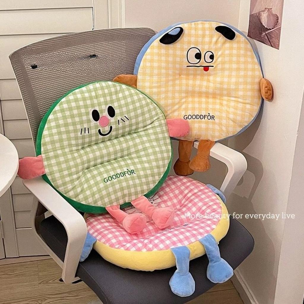 Cartoon Square Cotton Cushion, Reliable and Dual-use for Sitting, Comfortable and Stress Relieving Home Decoration, Seat Cushion