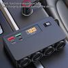 Automotive Power Adapter With Voltage Display 12V 24V Input Fast Charging USB Ports Overheat Protection For Cars Trucks