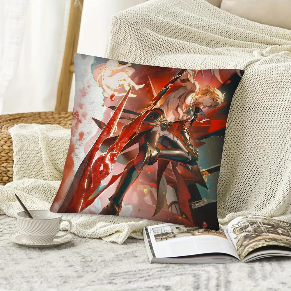1pc Game Honkai Star Rail Mydei Pillow Case Square Pillow Bedroom Sofa Leisure Comfort Cushion Car Living Room Home Decoration