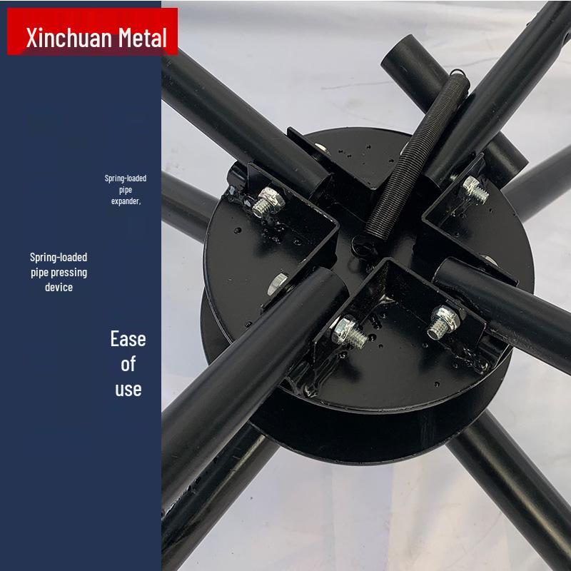 Držák pro pokládku potrubí podlahového vytápění a navíječka pro spirálu vodního rozdělovače