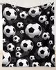 Soft Blanket for Soccer Lover Flannel Blankets for Keep Warm Watch a Football Match Unique Gifts To Boys Girls Four Season Use