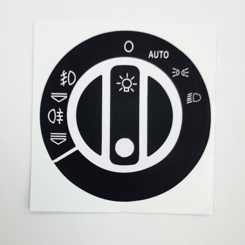 Door Lock Window Button Adhesive Sticker Button Repair Decal Sticker for B6 B7 Auto Accessories Easy Installation