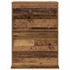 Magazine Rack with Shelf Reclaimed Wood Look 70 x 41 x 96 cm Engineered Wood