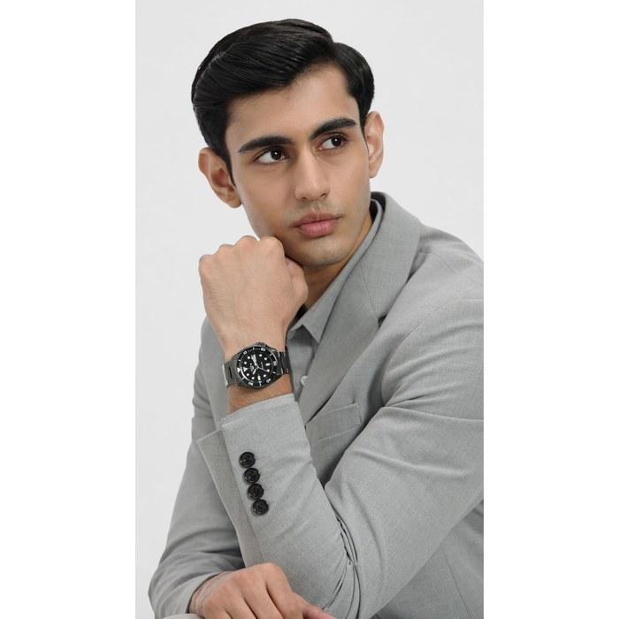 Seiko 5 Sports Black Dial Gunmetal Gray Stainless Steel Automatic Men's Watch SRPD65K1 43mm