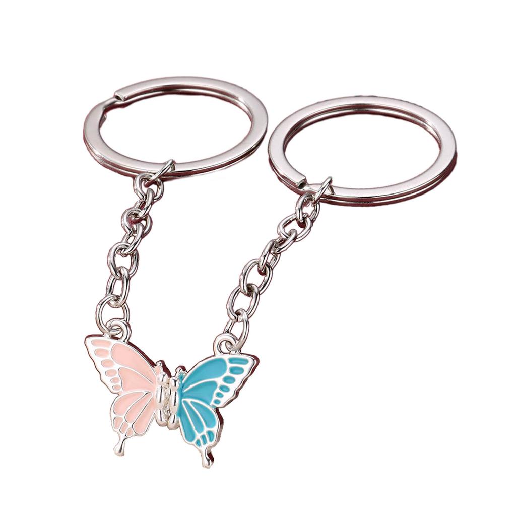 2 Pieces Cute Animal Keychain Set Magnetic Keychains Alloy Material Fashion Bag Pendant Trendy Bag Charm for Kids Girls