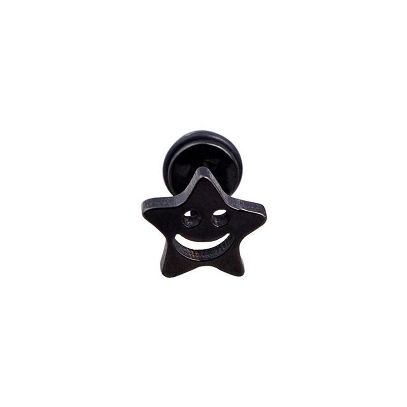 Classic Design Heart Fox Cross Earrings Stainless Steel Star Face Geometric Shaped Stud Ear Jewelry Party Gifts For Women Girls