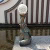 Yousheng Solar Elephant Lamp Garden Elephant Statue with LED Light Outdoor Elephant Figurine with Lighted Ball for Courtyard Patio Balcony Decor