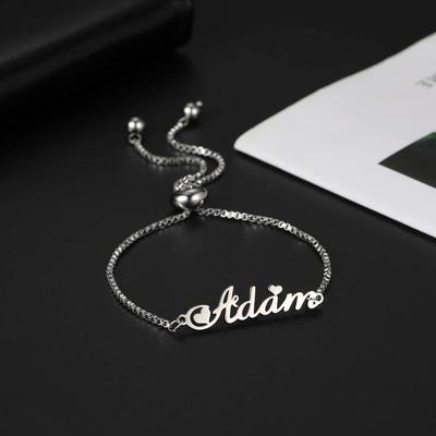 Custom Name Bracelet for Women Personalized Bracelet with Children's Baby Name Stainless Steel Customized Jewelry Christmas Gift