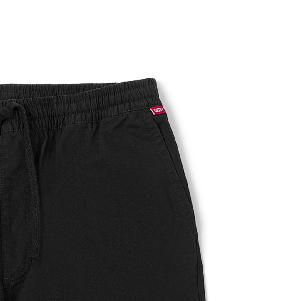 Vans Solid Color Drawstring Straight-Leg Casual Pants Men Bottoms Black VN00000DBLK