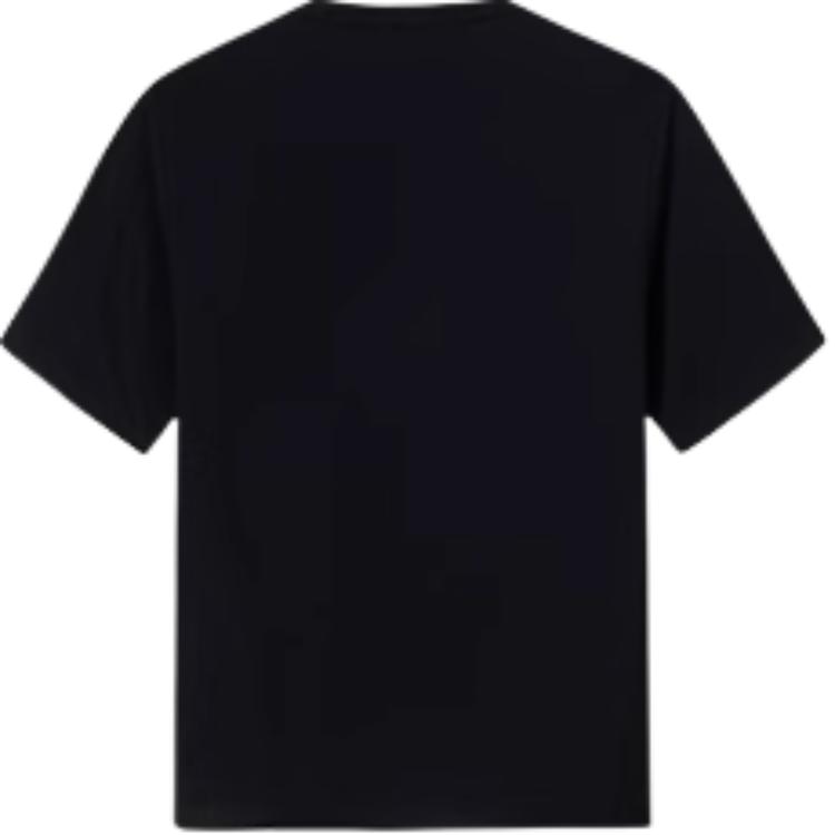Anta Training Series Sports Casual Simple Splicing Round Neck Loose Pullover Short Sleeve T-Shirt Men Tops Basic-Black 152527128-3