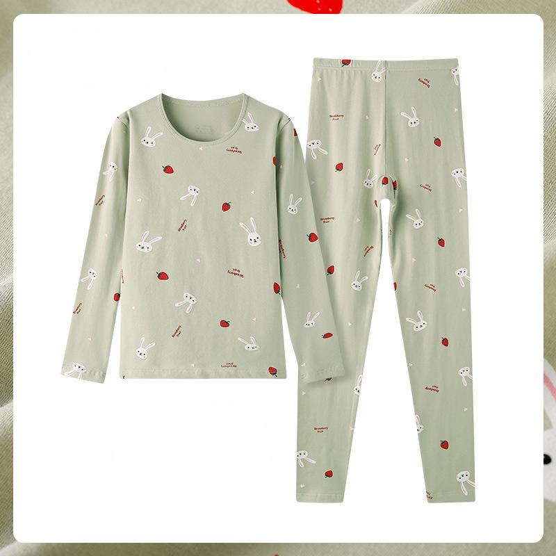 Осенне-зимний хлопковый цветочный женский термобелье с принтом — фото 25