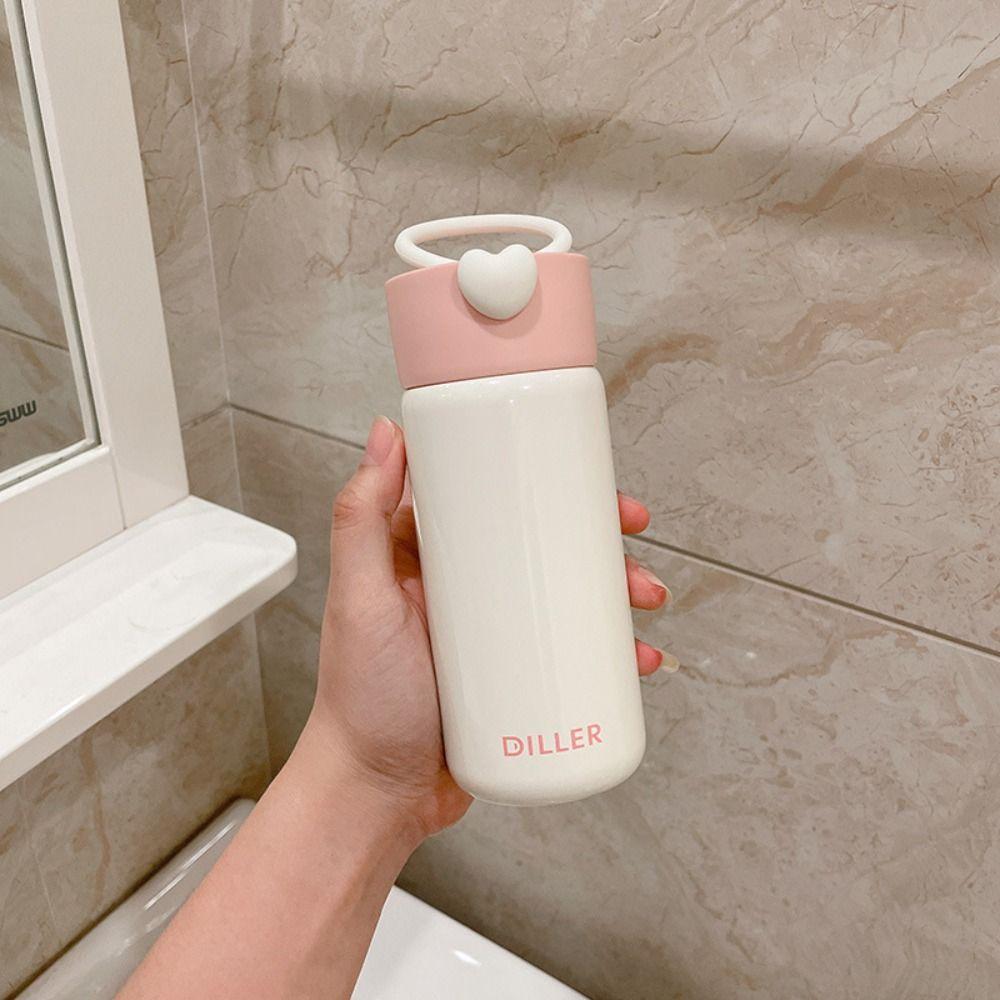 With Handle Mini Thermos Cup Drinking Kettle Thermal Water Bottle  Children Girls Boy