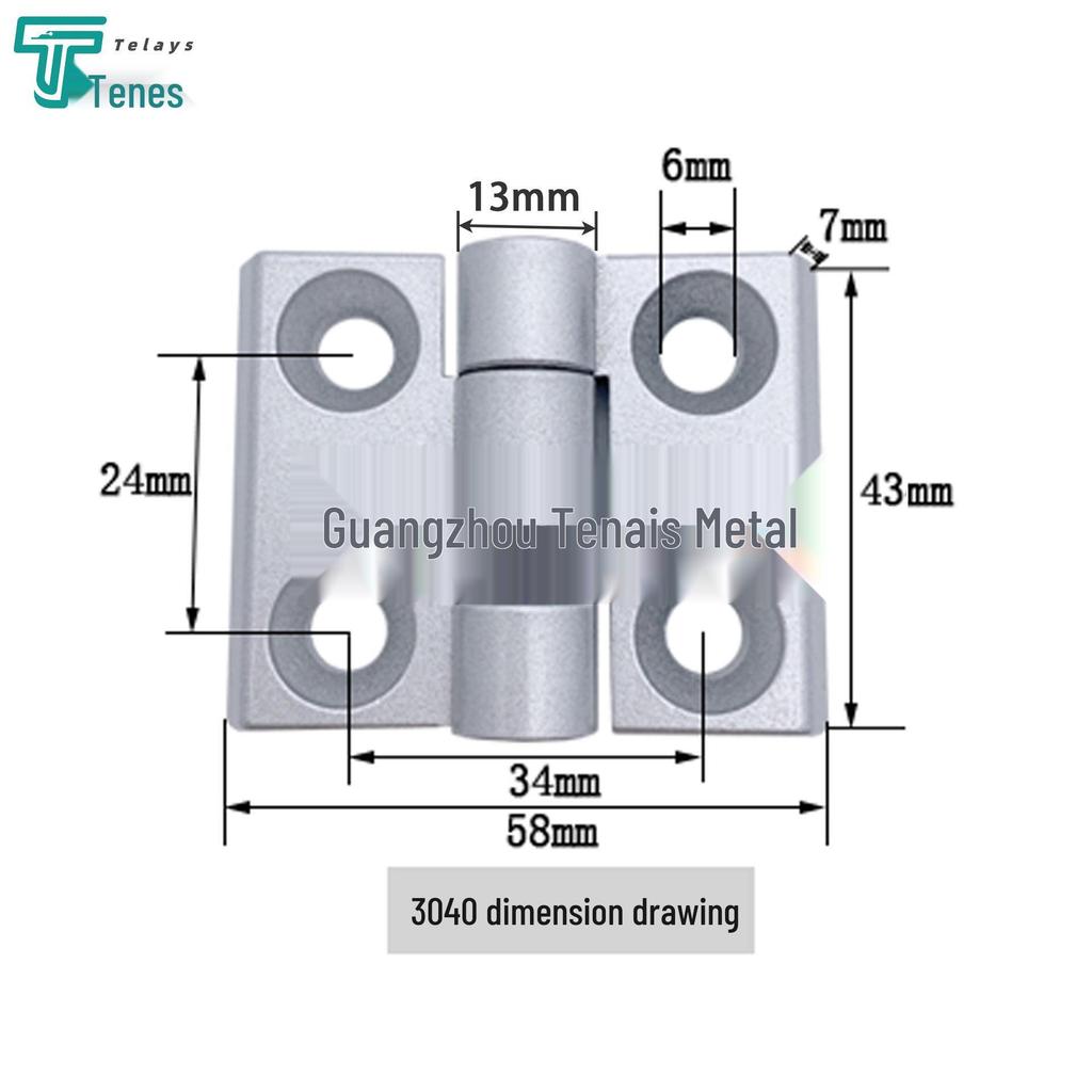Aluminum Zinc Alloy Hinges for Cabinet Doors (2020, 3030, 3040, 4040)