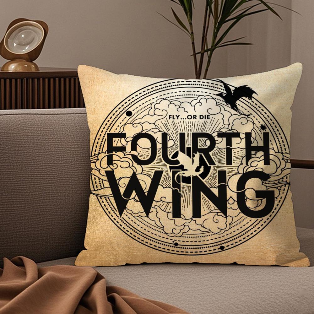 Comfortable FFourth WWing Pillow Case Silky elegant Comfort Sofa Bed Invisible zipper