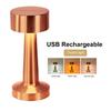 LED Table Lamp Retro Bar Touch Dimmable 3 Color Rechargeable Dining Desktop Night Light for Vintage Desk Lamp Bar Decoration