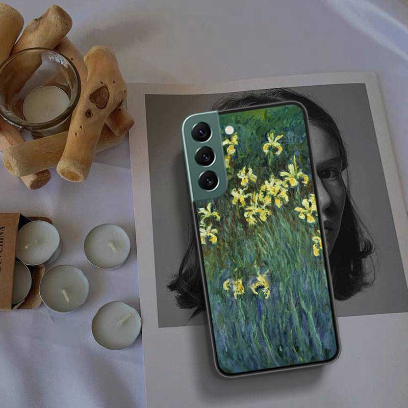 Claude Monet Garden Lotus Bridge Phone Case For Samsung A02 A03 A03S A04 A04S Galaxy A55 A35 A25 A15 S10 Lite A9 A8 A7 A6 Plus A