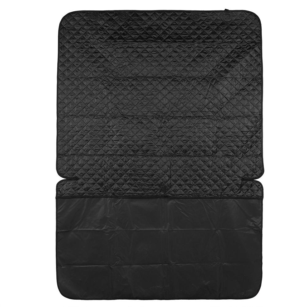 Black 600D Oxford Cloth Waterproof Dirt Proof Car Pet Pad Trunk Dog Cover Mat Cushion(Black 133x204CM)
