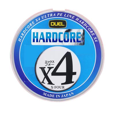 DUEL PE Ligne de Pêche HARDCORE X4 Marquage x 5 Couleurs Ligne de Pêche Matériel de Pêche Haute Résistance Haute 200m Marquage x 5 Couleurs H3279 Système/10m [Ligne]