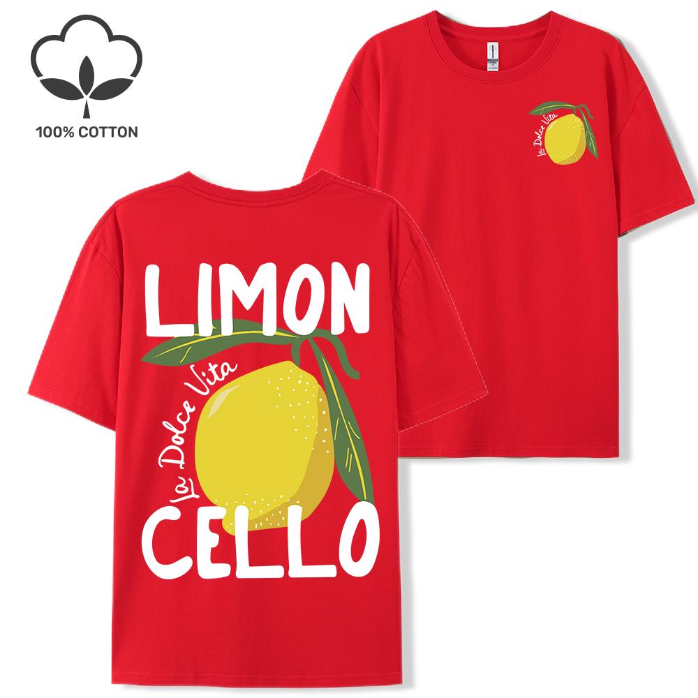 Creative Lemon Fruit Cello Pattern T Shirt Women Summer Comfortable Tops Soft T-Shirts Cotton All-Match Female Short Sleeve