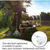 DOITOOL Adjustable Leaf Rake Expandable Gardening Rake Head for Lawn for Leaves Collection for Garden Use